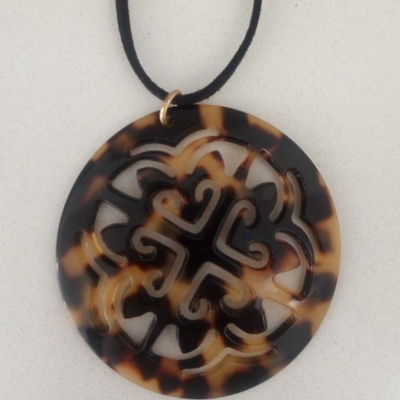 New Boho Tortoise shell Necklace - Picture 1 of 3